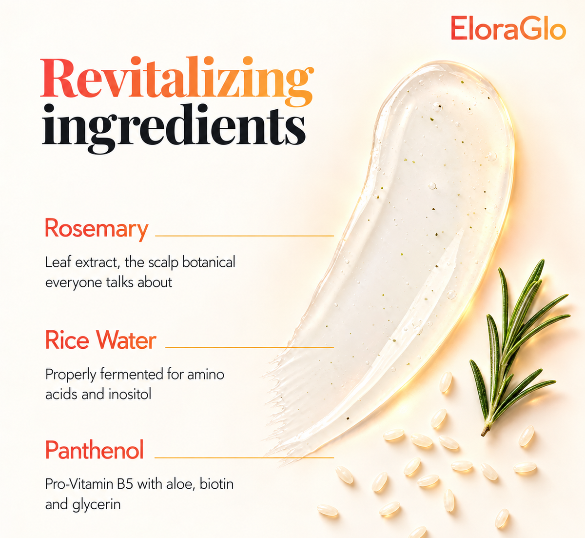 Rosemary & Rice Water Hair Spray